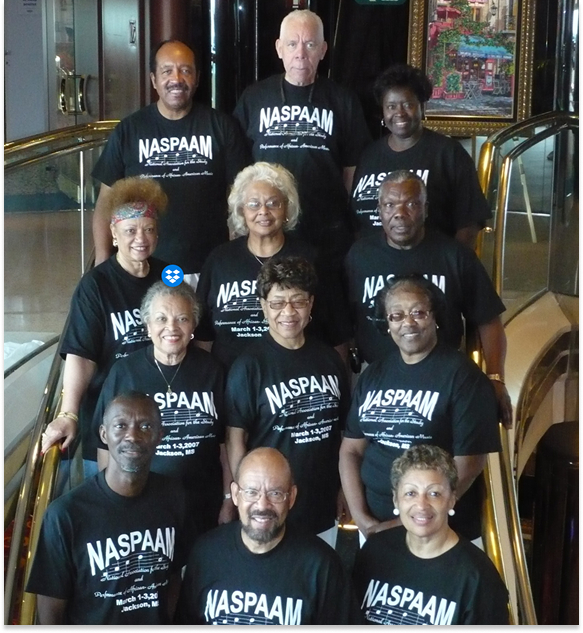 Photo of NASPAAM Board Members posing on stairs