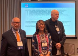 NASPAAM representatives are recognized by the NAfME National Assembly on June 22, 2022.